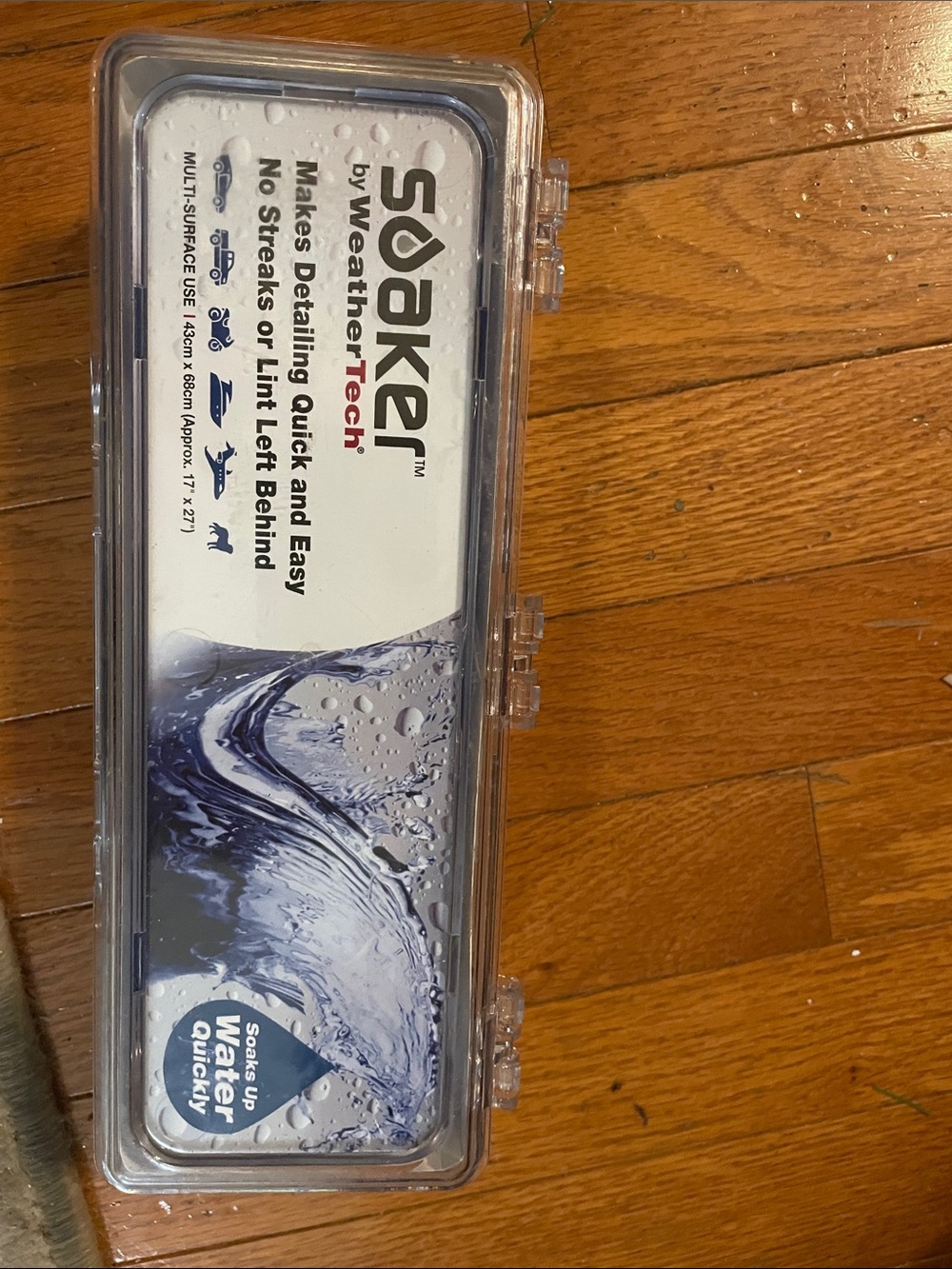 WeatherTech Soaker Multi-Surface Cleaning Pad - Blue/Clear New Upopen